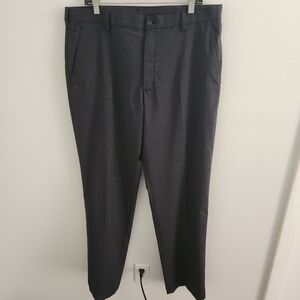 NIKE GOLF Dri-Fit Pants Polyester/Spandex, Black Pinstripe Men's 36x34